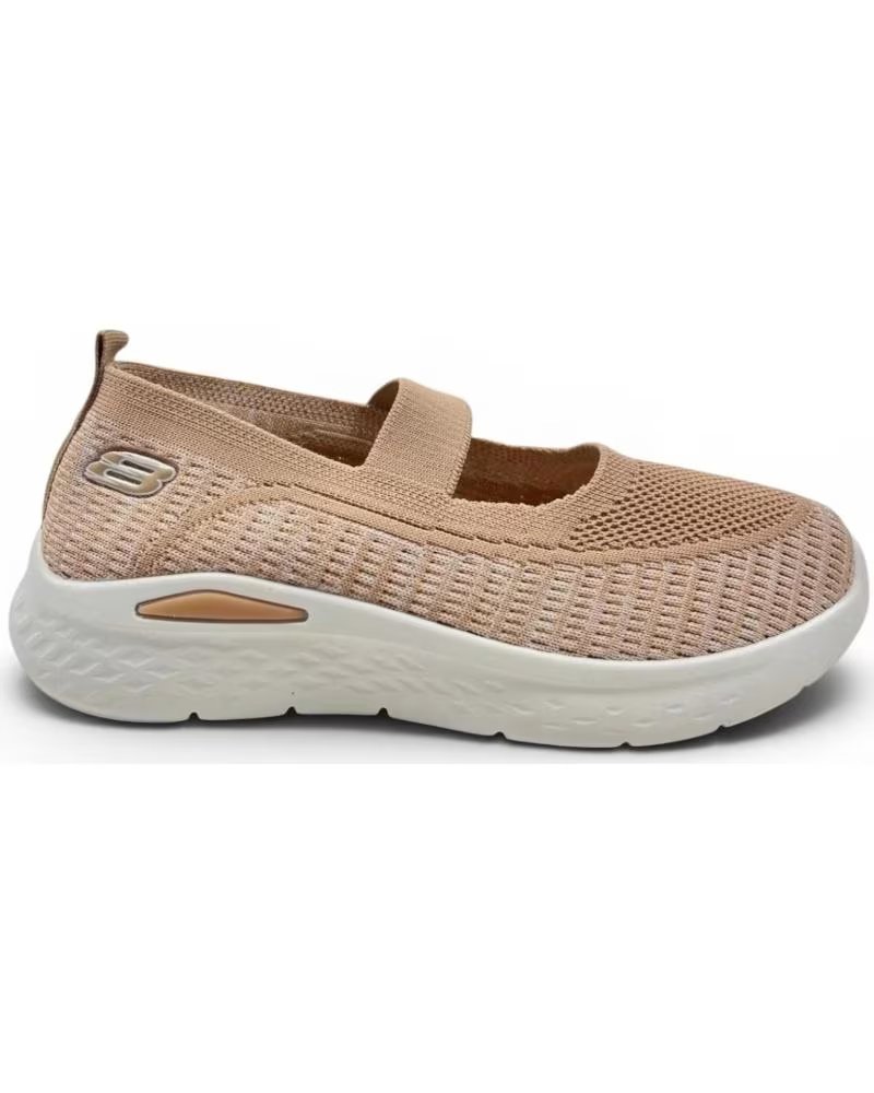 TIMBOS DEPORTIVA DE MUJER TEXTIL ELASTICO COLOR KAKI 133180 MARRóN