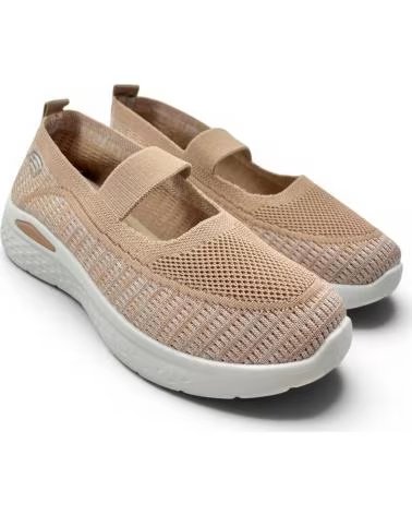 TIMBOS DEPORTIVA DE MUJER TEXTIL ELASTICO COLOR KAKI 133180 MARRóN