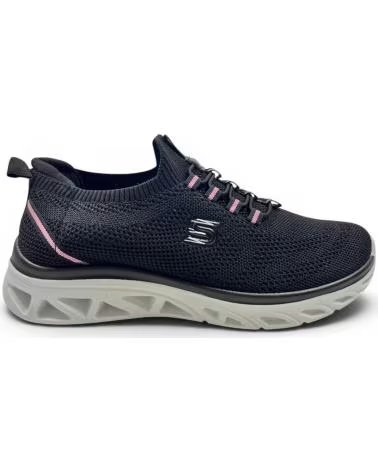 TIMBOS DEPORTIVA DE MUJER TEXTIL ELASTICO COLOR 133178 NEGRO