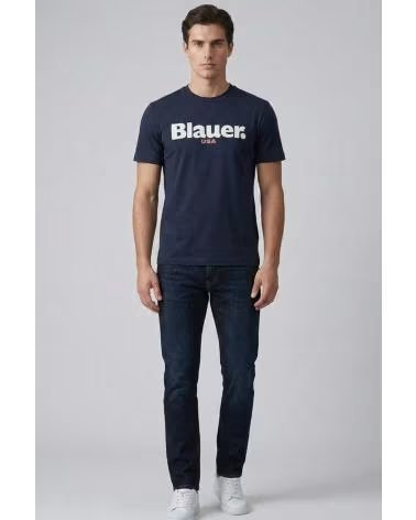 BLAUER T-SHIRT HOMME MODÈLE 26SBLUH02299 BLEU 888
