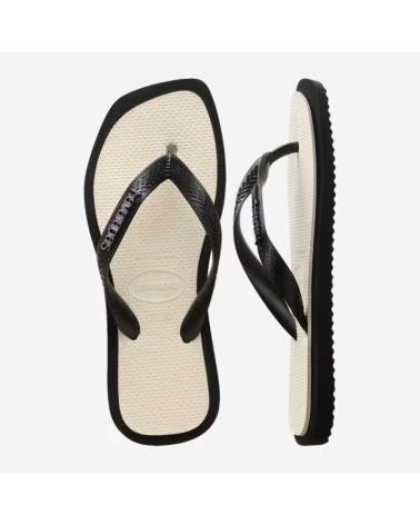 HAVAIANAS INFRADITO TOP SQUARE FUSION SS26 NERO 0090NGRBEG