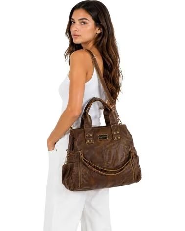KESLEM BOLSO MOCHILA W25242 MARRÓN MARRON