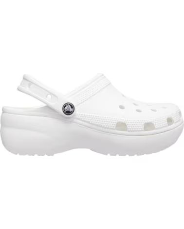 CROCS - CHANCLAS BEIGE PARA MUJER - CLASSICS PLATAFORM ROSA