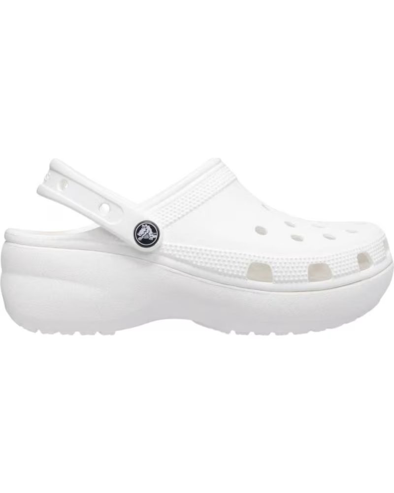 CROCS - CHANCLAS BEIGE PARA MUJER - CLASSICS PLATAFORM ROSA