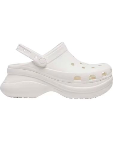 CROCS - CHANCLAS BLANCAS PARA MUJER - CLASSICS PLATAFORM BLANCO