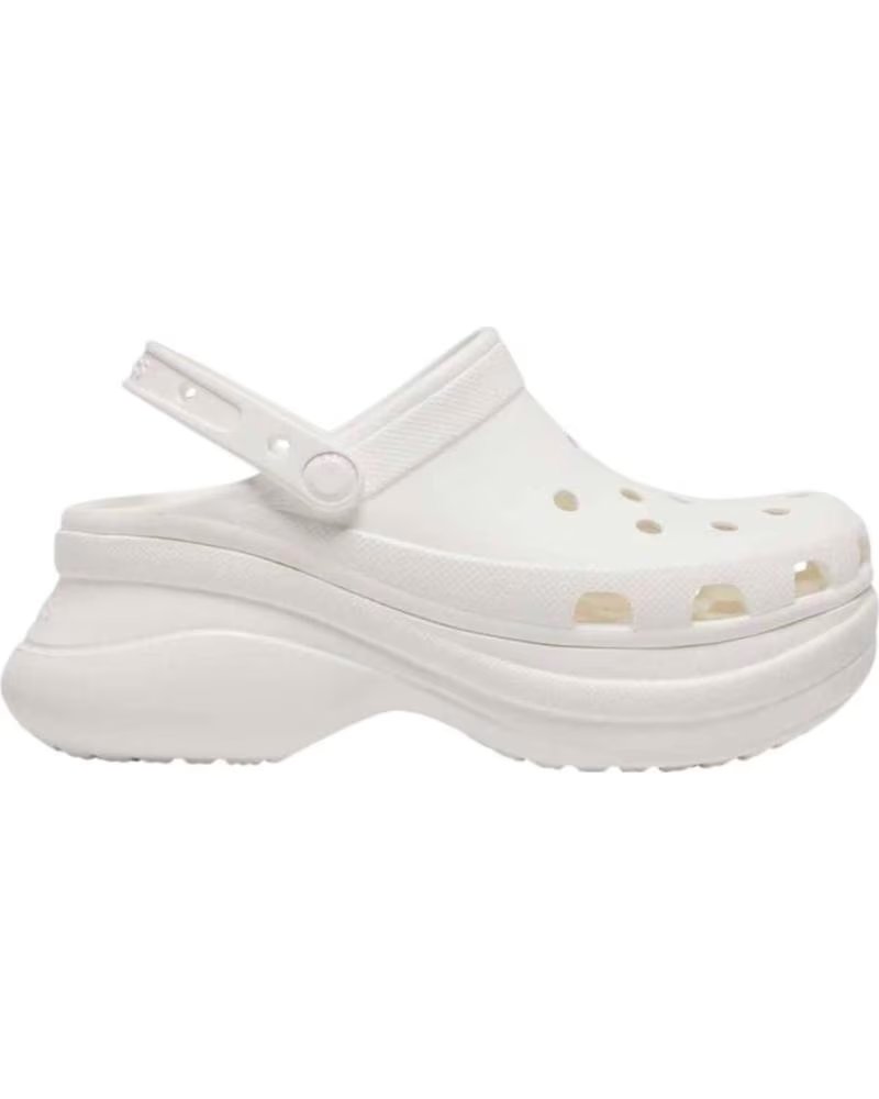 CROCS - CHANCLAS BLANCAS PARA MUJER - CLASSICS PLATAFORM BLANCO