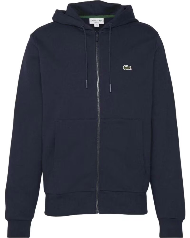 LACOSTE FELPA CON CAPPUCCIO BLU AZUL