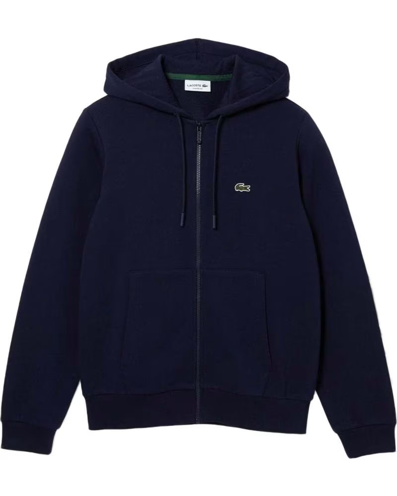LACOSTE SUDADERA SH9626-00-166 CON CAPUCHA Y CREMALLERA AZUL