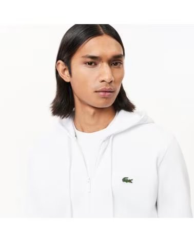 LACOSTE SUDADERA SH9626-00-166 CON CAPUCHA Y CREMALLERA AZUL