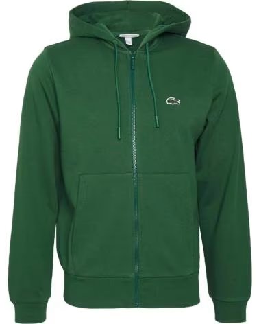 LACOSTE SWEAT À CAPUCHE SH962600132 VERT POUR FEMME VERDE