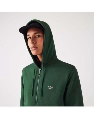 LACOSTE SWEAT À CAPUCHE SH962600132 VERT POUR FEMME VERDE