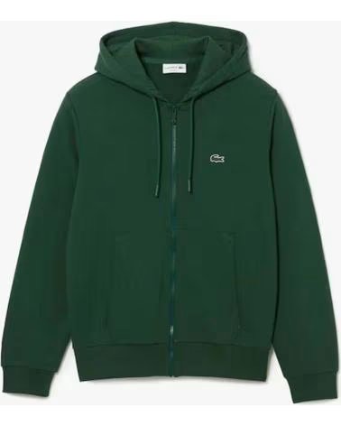 LACOSTE SWEAT À CAPUCHE SH962600132 VERT POUR FEMME VERDE