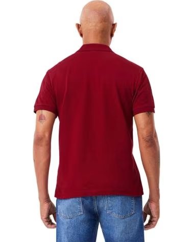 LACOSTE POLO DE MANGA CORTA EN PARA HOMBRE ROJO