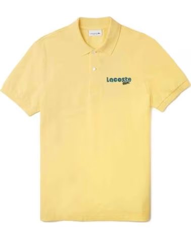 LACOSTE POLO PH742600IYI A MANICHE CORTE GIALLA AMARILLO