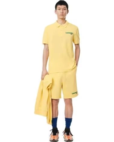 LACOSTE POLO PH742600IYI A MANICHE CORTE GIALLA AMARILLO