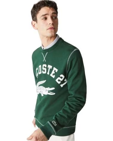 LACOSTE SWEAT À CAPUCHE SH0062-00-132 POUR HOMME VERDE