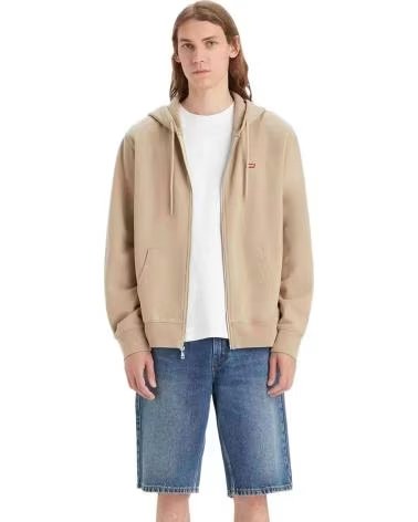 LEVIS SUDADERA CON CAPUCHA 34584-0032 BEIGE HOMBRE MARRON