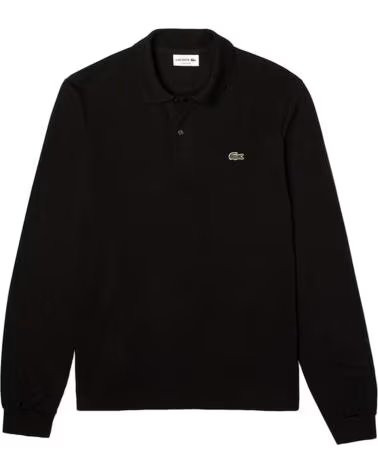 LACOSTE POLO A MANICHE LUNGHE DA UOMO NEGRO