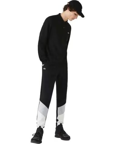 LACOSTE POLO A MANICHE LUNGHE DA UOMO NEGRO