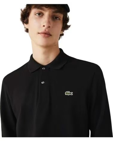 LACOSTE POLO A MANICHE LUNGHE DA UOMO NEGRO