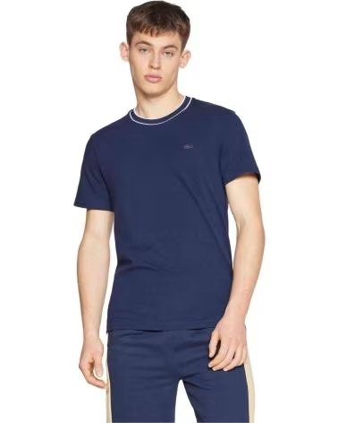CAMISETA LACOSTE TH8174-166 DE MANGA CORTA EN PIQUÉ AZUL