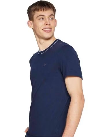CAMISETA LACOSTE TH8174-166 DE MANGA CORTA EN PIQUÉ AZUL