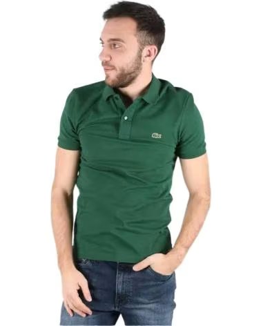 LACOSTE POLO DE MANGA CORTA PH4012-00 S EN VERDE PARA HOMBRE