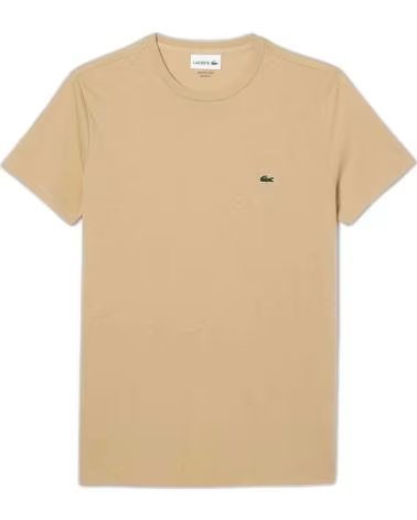 LACOSTE T-SHIRT DE MANGA CURTA UNISSEXO BEGE BEIGE
