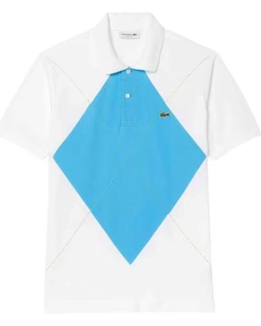 LACOSTE POLO A MANICHE CORTE PH280900WW4 BLU E BIANCO UOMO MULTICOLOR