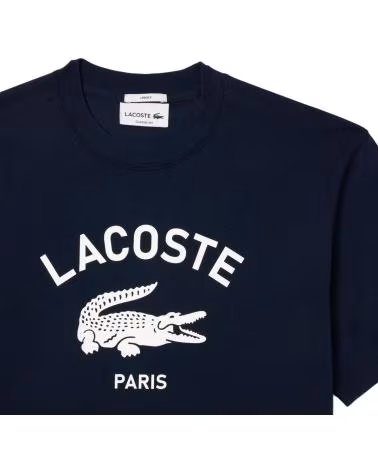 LACOSTE T-SHIRT TH2733-00-166 À MANCHES COURTES AZUL