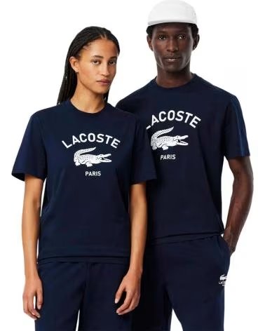 LACOSTE T-SHIRT TH2733-00-166 À MANCHES COURTES AZUL