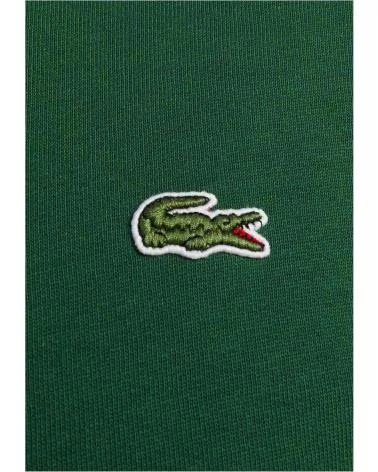 FELPA CON CAPPUCCIO LACOSTE CLASSIC SH9623132 UOMO VERDE