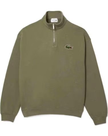 Inizio-LACOSTE-SUDADERA-DE-CUELLO-ALTO-Y-CORTE-HOLGADO-VERDE