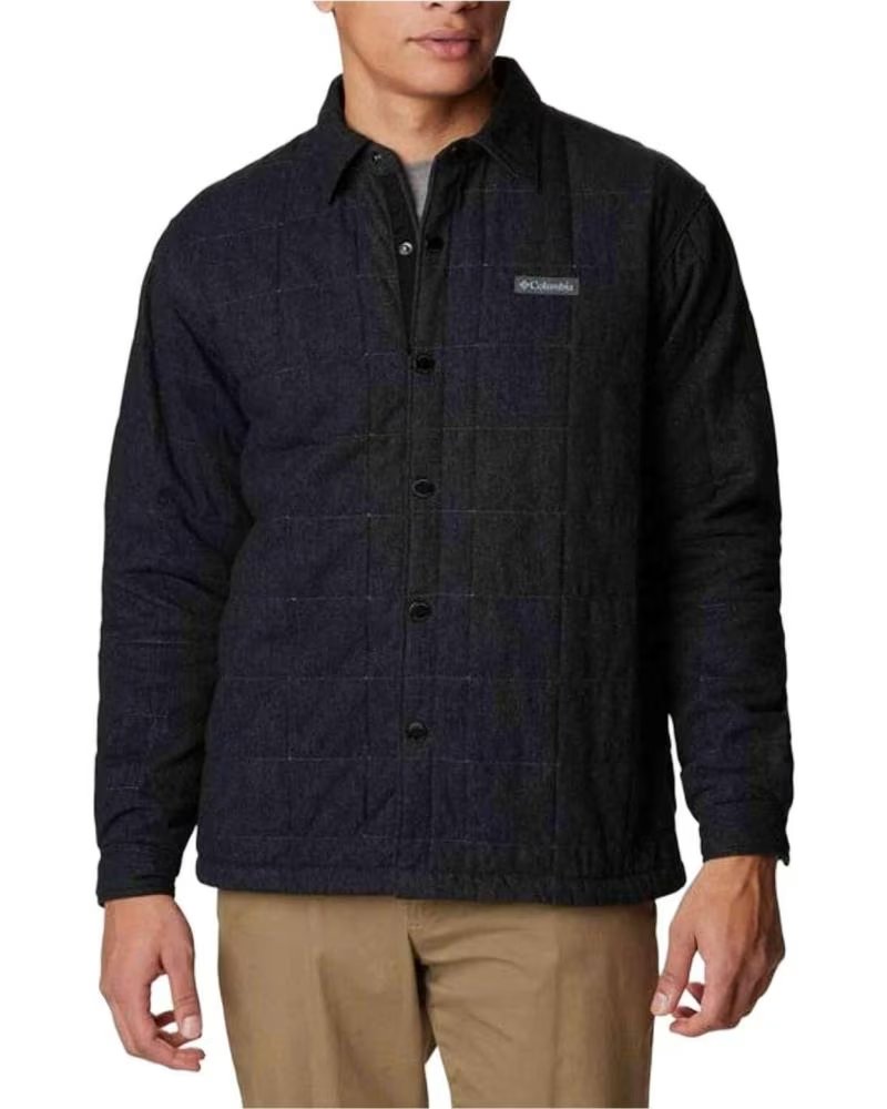 COLUMBIA GIACCA IMBOTTITA 2054721010 STILE CAMICIA NERO MULTICOLOR