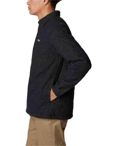 COLUMBIA GIACCA IMBOTTITA 2054721010 STILE CAMICIA NERO MULTICOLOR