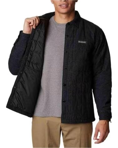 COLUMBIA GIACCA IMBOTTITA 2054721010 STILE CAMICIA NERO MULTICOLOR