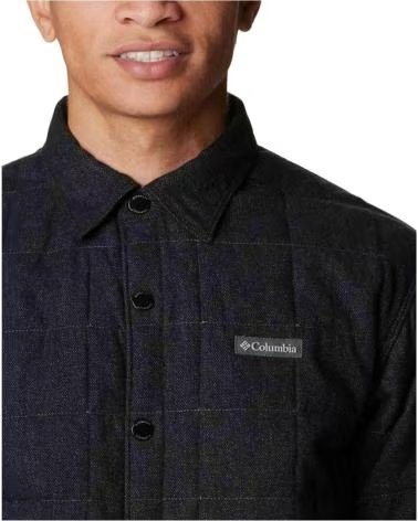 COLUMBIA GIACCA IMBOTTITA 2054721010 STILE CAMICIA NERO MULTICOLOR