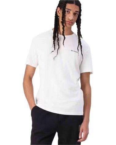 COLUMBIA SHORT SLEEVE T-SHIRT 2058331100 MEN´S WHITE MULTICOLOR