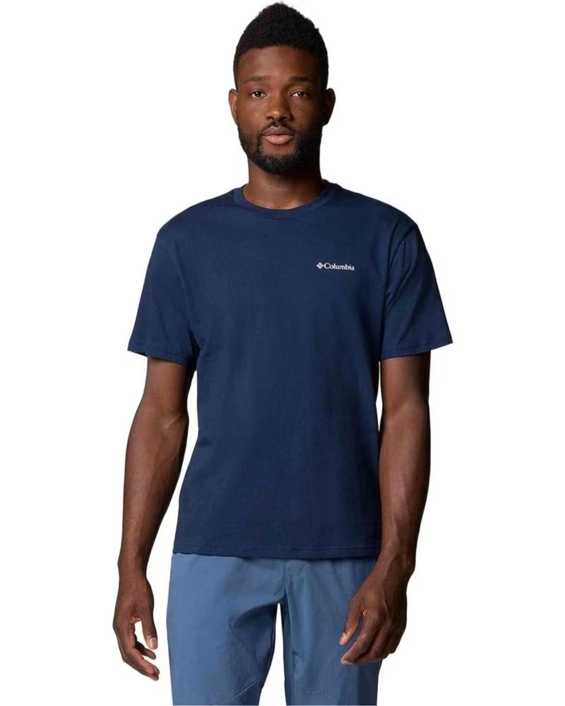 COLUMBIA 2058331464 SHORT SLEEVE T-SHIRT BLUE FOR MEN MULTICOLOR