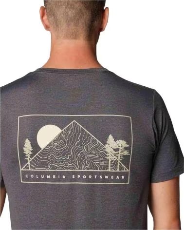 COLUMBIA SHORT SLEEVE T-SHIRT 2071754013 GREY MEN MULTICOLOR