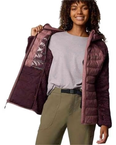 COLUMBIA GIACCA DA DONNA 2089521607 IN VIOLA MULTICOLOR