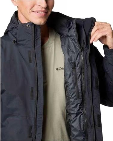 COLUMBIA GIACCA 2090122010 DA UOMO NERO MULTICOLOR