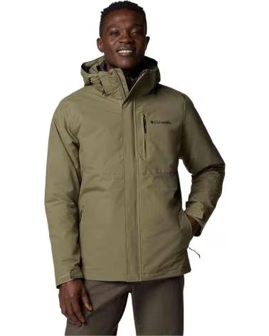 COLUMBIA GIACCA UOMO VERDE MULTICOLOR