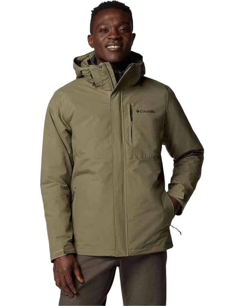 COLUMBIA GIACCA UOMO VERDE MULTICOLOR