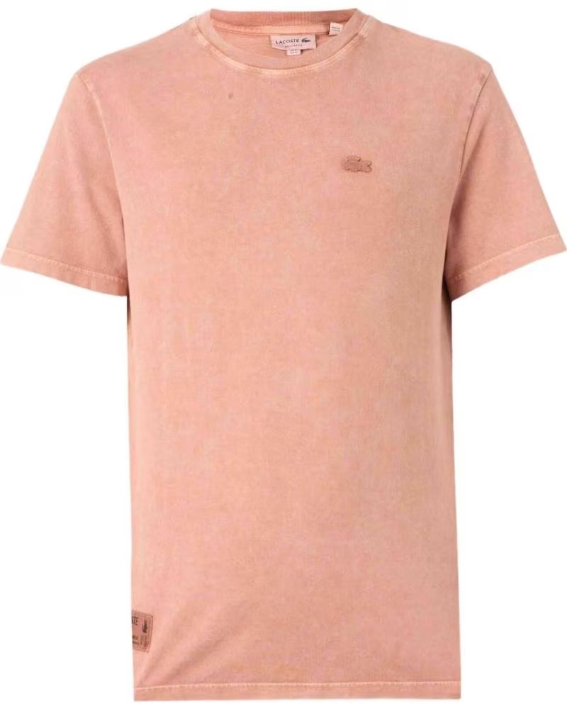 LACOSTE T-SHIRT A MANICHE CORTE TH989400I1K MARRON