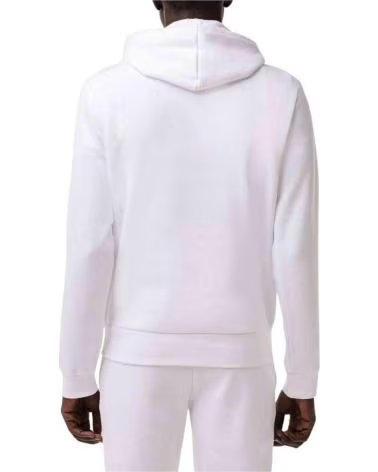 LACOSTE HOODED SWEATSHIRT SH9839-00-001 WHITE BLANCO