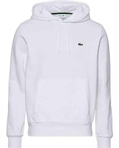 LACOSTE HOODED SWEATSHIRT SH9839-00-001 WHITE BLANCO