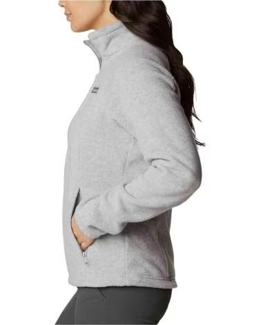 SUDADERA COLUMBIA BENTON SPRINGS FULL ZIP GRIS MUJER 034