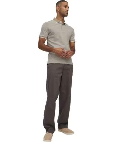 JACK AND JONES POLO & SLIM FIT CROCKERY BEIGE