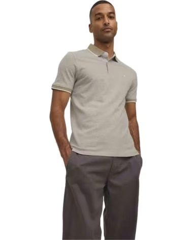 JACK AND JONES POLO & SLIM FIT CROCKERY BEIGE